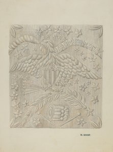 Colcha de apliques (detalhe) de Ruth Buker
