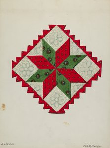 Bloco de Quilt, c. 1936.