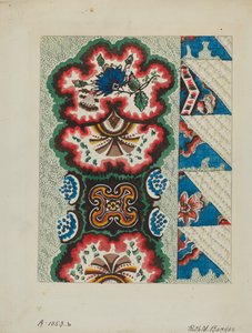 Colcha acolchoada, c. 1936.