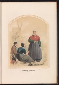 Traje de Oldenzaal em Overijssel, 1857
Província de Overijssel. Oldenzaal / XXXIII (título sobre o objecto) de Ruurt de Vries