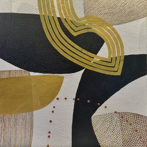 Curvas abstratas douradas de SAN STARLING