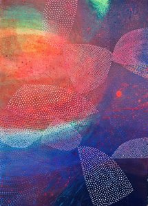 Pontos abstratos vibrantes de SAN STARLING