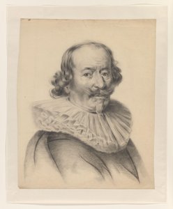 Retrato de um homem do século XVII de S.A. van der Heim