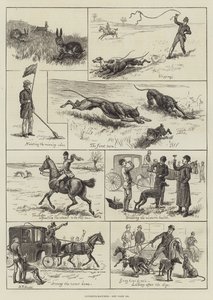 Coursing-Matches (gravura) de S.T. (after) Dadd