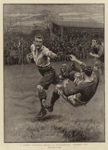 Um jogo de futebol de rugby no Blackheath, entregue