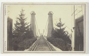 Ponte suspensa ferroviária, Cataratas do Niágara de S. Barnett