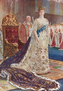 Rainha Maria em trajes de coroação