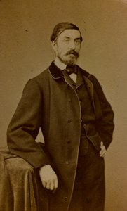 Retrato de Auguste Paul Charles Anastasi, pintor francês; carte de visite (foto a p/b) de S. Berthaud
