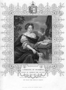 Catarina de Bragança, rainha consorte do rei Carlos II da Inglaterra, século XIX.
