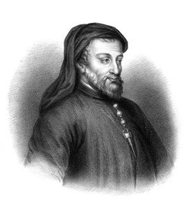 Geoffrey Chaucer, autor inglês do século 14, poeta, filósofo, burocrata e diplomata.