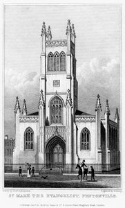 Igreja de São Marcos Evangelista, Pentonville, Islington, Londres, 1828.