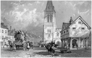 Mercado Harborough, Leicestershire, século XIX