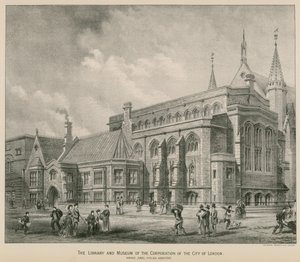 A biblioteca e museu da Corporação da Cidade de Londres; Guildhall de S. Rosenthal