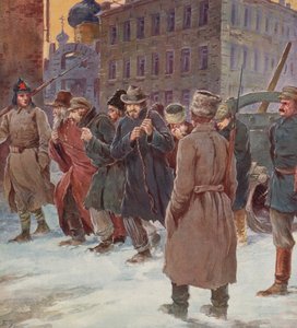 Trabalhos forçados soviéticos na rua (cor litho) de S. Sarmat