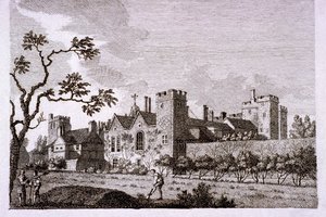 Jardim do Palácio de Lambeth, Londres, 1786. de S Sparrow