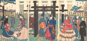 Estabelecimento Comercial Estrangeiro em Yokohama, 1861.