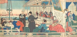 Casa de Comerciantes Estrangeiros em Yokohama, 9º mês, 1861.