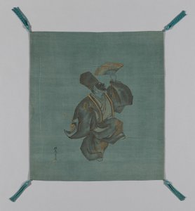 Capa de presente Fukusa, Japão, final do período Edo 1789-1868, início do século XIX de Saeki Ganryô