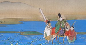 Seis rios da jóia Mu-Tamagawa, ca. 1839. de Sakai Oho