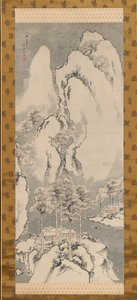 Paisagem nevada, 1744. de Sakaki Hyakusen