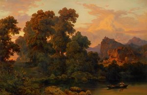 Paisagem italiana de Salomon Corrodi