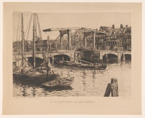The Skinny Bridge em Amsterdã (título original no objeto) de Salomon Garf