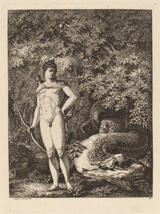 Apolo com arco e dragão, 1771.