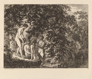 Garota carregando uma cesta de frutas, 1770.