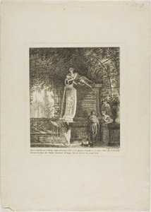 A fonte em treliça, frontispício de Paysages Dédiés à M. Warelet de Salomon Gessner