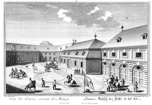 Vista do Marstallhof de Salomon Kleiner