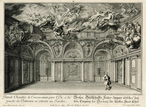 Grande sala de estar na ala oeste de Salomon Kleiner