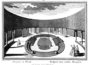 Prospecto de um bosquet redondo de Salomon Kleiner