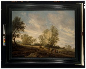 Uma paisagem arborizada & José resgatado do poço de Salomon van Ruisdael or Ruysdael