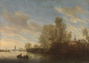 Vista para o rio perto de Deventer