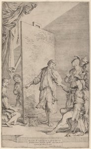 Alexandre no estúdio de Apeles de Salvator Rosa