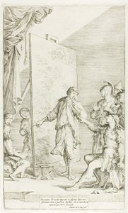 Alexandre no estúdio de Apeles de Salvator Rosa
