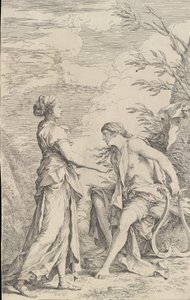 Apolo e a Sibila de Cumas, ca. 1661. de Salvator Rosa