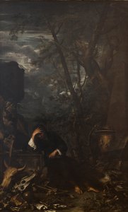 Demócrito em meditação de Salvator Rosa