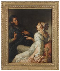 Frine e Xenócrates de Salvator Rosa