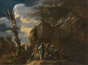 Crucificação de Polícrates de Salvator Rosa