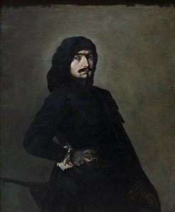 Autorretrato como Pascariello, c.1645-49 (óleo sobre tela) de Salvator Rosa