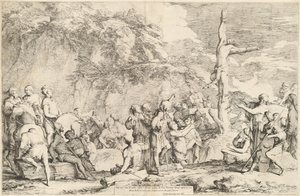 A Crucificação de Polícrates de Salvator Rosa