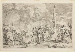 A Crucificação de Polícrates de Salvator Rosa