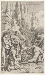 O gênio de Salvator Rosa, ca. 1662 de Salvator Rosa