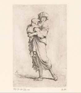 Mulher com uma criança
Números pequenos (título da série)
Figurino (título da série) de Salvator Rosa