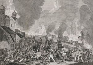 Incêndio de Moscovo a 15 de Setembro de 1812 Os franceses em Moscovo, 1812-1823.   de Salvatore Cardelli