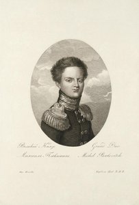 Grão-Duque Michael Pavlovich da Rússia 1798-1849, 1814 de Salvatore Cardelli