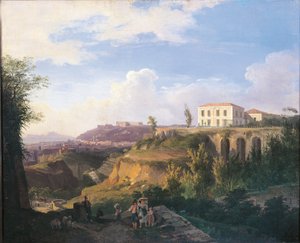 Itália, Nápoles, vista da herdade Villa Ruffo em Capodimonte