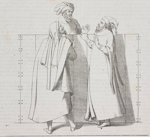 Artesãos florentinos do século XVI, Florença, Toscana, Itália, litografia de Salvatore Puglia de Poliorama Pittoresco, n 28, 15 de Fevereiro de Salvatore Puglia