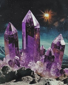 Paisagem Cósmica de Ametista